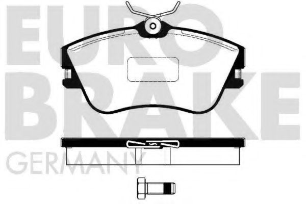 EUROBRAKE 5502224731 Тормозные колодки для VOLKSWAGEN (Фольксваген) EUROBRAKE 5502224731 Тормозные колодки для VOLKSWAGEN (Фольксваген)