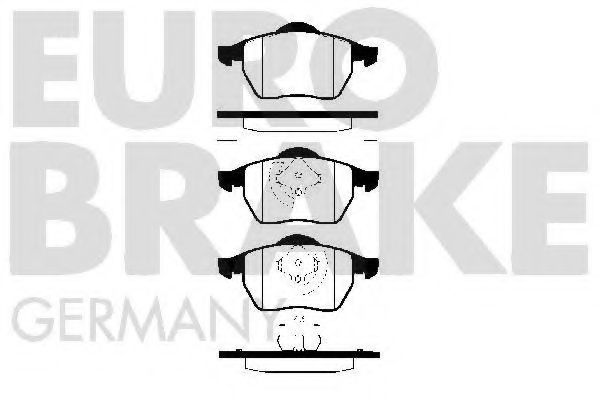 EUROBRAKE 5502224734 Тормозные колодки для VOLKSWAGEN (Фольксваген) EUROBRAKE 5502224734 Тормозные колодки для VOLKSWAGEN (Фольксваген)