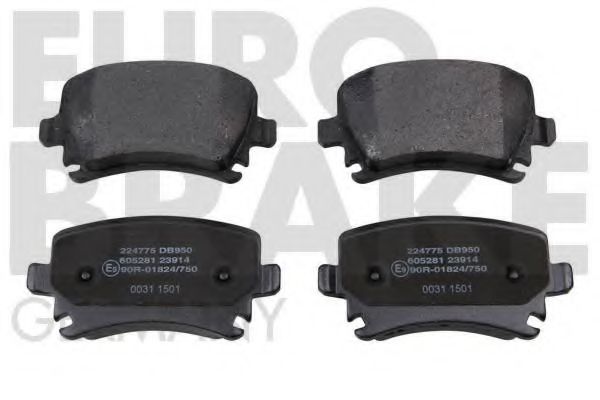 EUROBRAKE 5502224775 Тормозные колодки для AUDI TT (Ауди Тт) EUROBRAKE 5502224775 Тормозные колодки для AUDI TT (Ауди Тт)