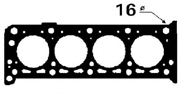 BGA CH5340 Прокладка, головка цилиндра для PEUGEOT 205 I (Пежо 205 и) BGA CH5340 Прокладка, головка цилиндра для PEUGEOT 205 I (Пежо 205 и)