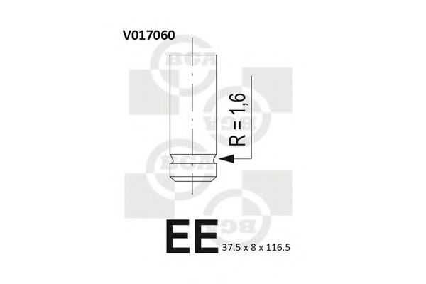 BGA V017060 Впускной клапан для FIAT PUNTO (Фиат Пунто) BGA V017060 Впускной клапан для FIAT PUNTO (Фиат Пунто)