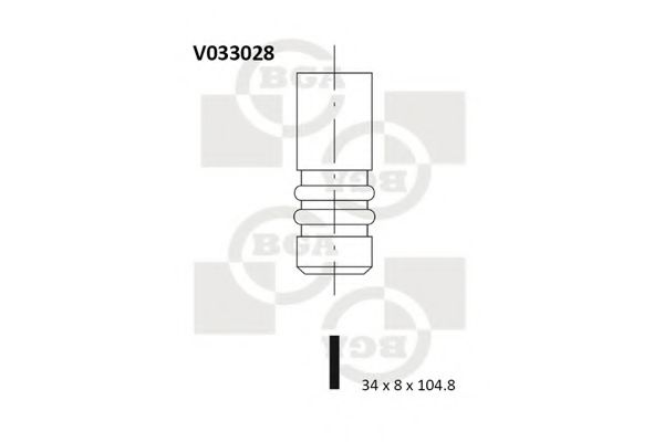 BGA V033028 Впускной клапан для VOLKSWAGEN VANAGON III (Фольксваген Vанагон 3) BGA V033028 Впускной клапан для VOLKSWAGEN VANAGON III (Фольксваген Vанагон 3)
