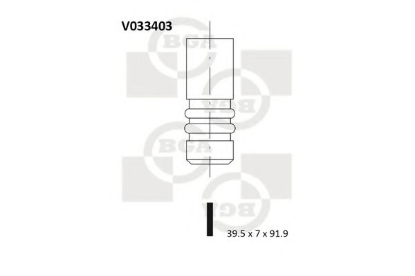 BGA V033403 Впускной клапан для SEAT CORDOBA VARIO (Сеат Кордоба варио) BGA V033403 Впускной клапан для SEAT CORDOBA VARIO (Сеат Кордоба варио)