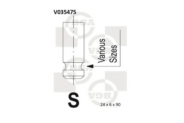 BGA V035475 Выпускной клапан для ROVER 400 (Ровер 400) BGA V035475 Выпускной клапан для ROVER 400 (Ровер 400)