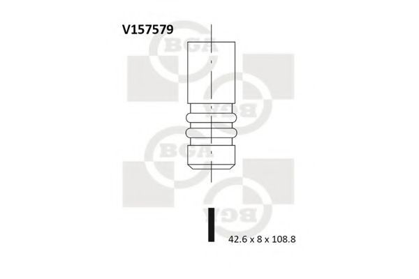 BGA V157579 Впускной клапан для PEUGEOT BOXER (Пежо Боxэр) BGA V157579 Впускной клапан для PEUGEOT BOXER (Пежо Боxэр)