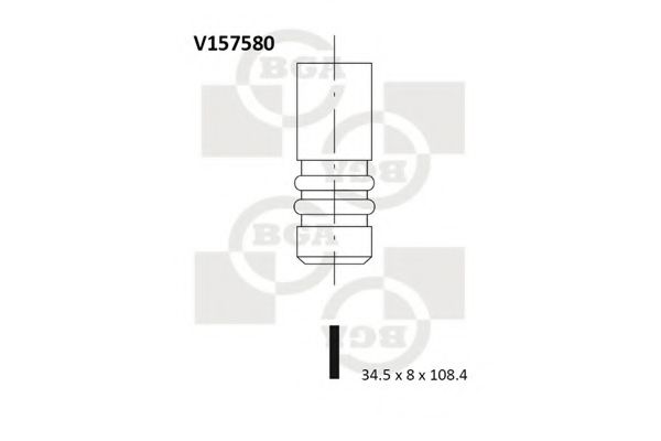 BGA V157580 Выпускной клапан для PEUGEOT BOXER (Пежо Боxэр) BGA V157580 Выпускной клапан для PEUGEOT BOXER (Пежо Боxэр)
