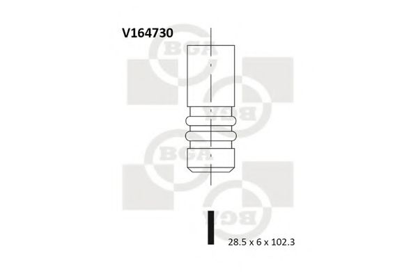 BGA V164730 Впускной клапан для MERCEDES-BENZ B-CLASS (Мэрcэдэс-бэнз Б класс) BGA V164730 Впускной клапан для MERCEDES-BENZ B-CLASS (Мэрcэдэс-бэнз Б класс)