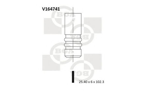 BGA V164741 Выпускной клапан для MITSUBISHI COLT VI (Митсубиши/митсубиси Кольт 6) BGA V164741 Выпускной клапан для MITSUBISHI COLT VI (Митсубиши/митсубиси Кольт 6)