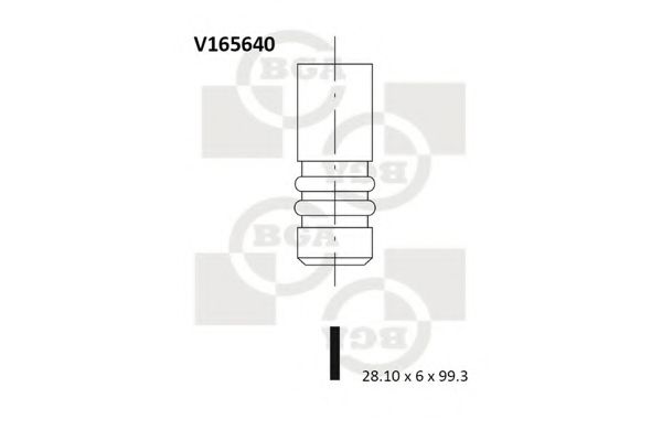 BGA V165640 Впускной клапан для AUDI (Ауди) BGA V165640 Впускной клапан для AUDI (Ауди)