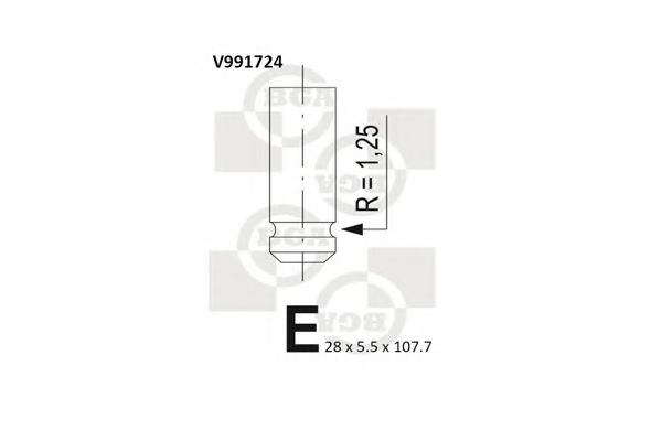 BGA V991724 Выпускной клапан для RENAULT THALIA I (Рено Тхалиа и) BGA V991724 Выпускной клапан для RENAULT THALIA I (Рено Тхалиа и)