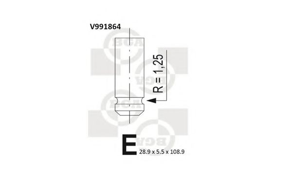 BGA V991864 Выпускной клапан для RENAULT SCNIC I (Рено Сценик и) BGA V991864 Выпускной клапан для RENAULT SCNIC I (Рено Сценик и)