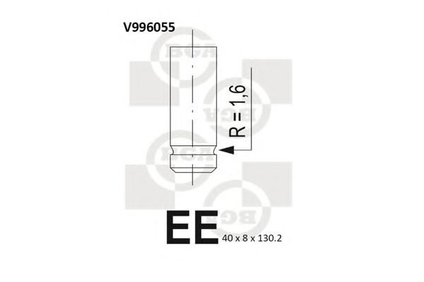 BGA V996055 Впускной клапан для MITSUBISHI COLT/RODEO (Митсубиши/митсубиси Cолт/родэо) BGA V996055 Впускной клапан для MITSUBISHI COLT/RODEO (Митсубиши/митсубиси Cолт/родэо)