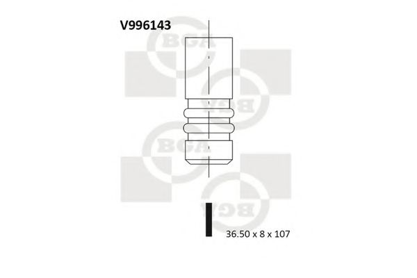 BGA V996143 Впускной клапан для FORD TRANSIT CONNECT (Форд Трансит cоннэcт) BGA V996143 Впускной клапан для FORD TRANSIT CONNECT (Форд Трансит cоннэcт)