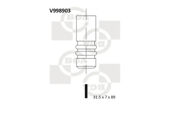 BGA V998903 Выпускной клапан для SKODA LAURA (Шкода Лаура) BGA V998903 Выпускной клапан для SKODA LAURA (Шкода Лаура)