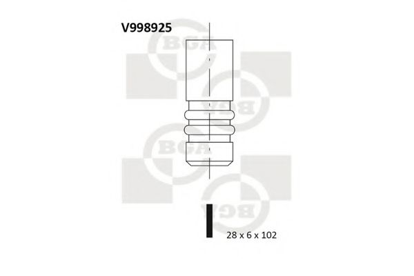 BGA V998925 Выпускной клапан для SEAT ALTEA (Сеат Алтэа) BGA V998925 Выпускной клапан для SEAT ALTEA (Сеат Алтэа)