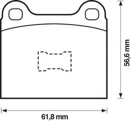 JURID 571221D Тормозные колодки для AUDI 80 (Ауди 80) JURID 571221D Тормозные колодки для AUDI 80 (Ауди 80)