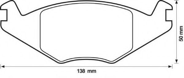 JURID 571315J-AS Тормозные колодки для VOLKSWAGEN JETTA II (Фольксваген Жэтта 2) JURID 571315J-AS Тормозные колодки для VOLKSWAGEN JETTA II (Фольксваген Жэтта 2)