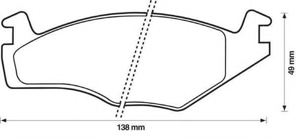 JURID 571317D Тормозные колодки для VOLKSWAGEN CADDY I (Фольксваген Cаддъ и) JURID 571317D Тормозные колодки для VOLKSWAGEN CADDY I (Фольксваген Cаддъ и)