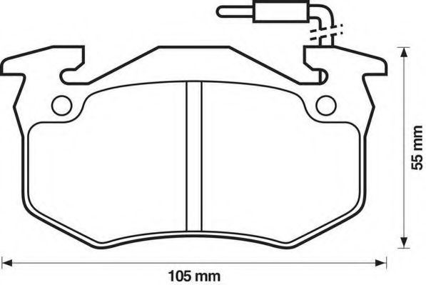 JURID 571331D Тормозные колодки для RENAULT LE CAR (Рено Лэ cар) JURID 571331D Тормозные колодки для RENAULT LE CAR (Рено Лэ cар)
