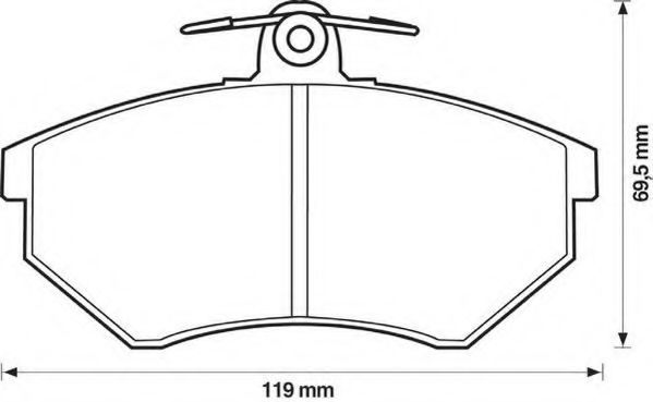 JURID 571357D Тормозные колодки для AUDI 90 (Ауди 90) JURID 571357D Тормозные колодки для AUDI 90 (Ауди 90)