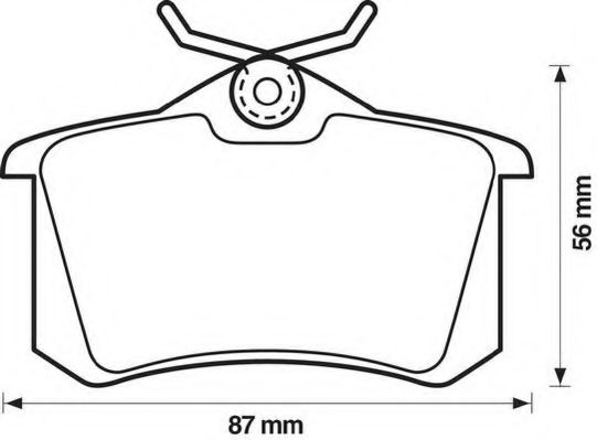 JURID 571361D Тормозные колодки для SEAT TOLEDO (Сеат Толэдо) JURID 571361D Тормозные колодки для SEAT TOLEDO (Сеат Толэдо)
