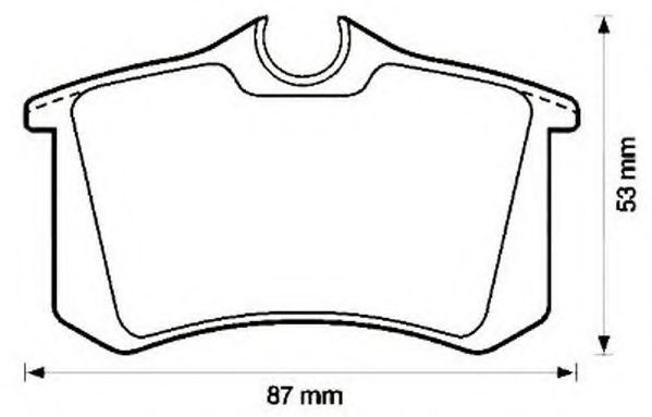 JURID 571513J-AS Тормозные колодки для SEAT TOLEDO (Сеат Толэдо) JURID 571513J-AS Тормозные колодки для SEAT TOLEDO (Сеат Толэдо)