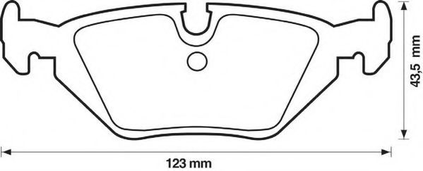JURID 571527J-AS Тормозные колодки для BMW (Бмв) JURID 571527J-AS Тормозные колодки для BMW (Бмв)