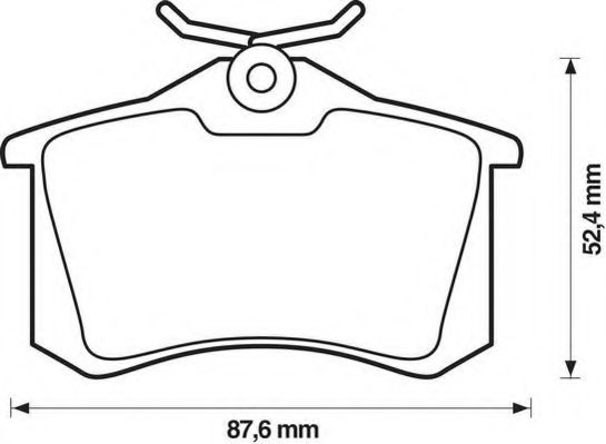 JURID 571906D Тормозные колодки для SEAT TOLEDO (Сеат Толэдо) JURID 571906D Тормозные колодки для SEAT TOLEDO (Сеат Толэдо)