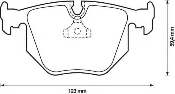 JURID 571918J-AS Тормозные колодки для BMW (Бмв) JURID 571918J-AS Тормозные колодки для BMW (Бмв)