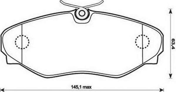 JURID 573099J-AS Комплект тормозных колодок, дисковый тормоз 
