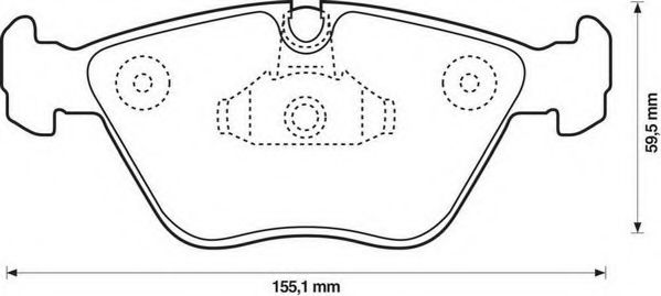 JURID 573161J-AS Тормозные колодки для BMW (Бмв) JURID 573161J-AS Тормозные колодки для BMW (Бмв)