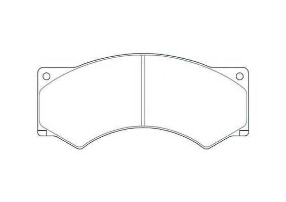 JURID 2901709560 Тормозные колодки для DAF 45 (Даф 45)