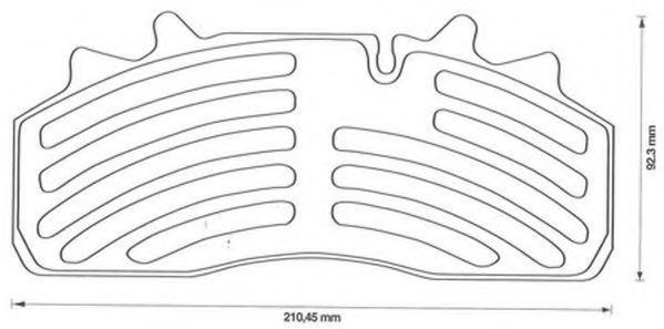 JURID 2915905390 Тормозные колодки для DAF LF (Даф Лф) JURID 2915905390 Тормозные колодки для DAF LF (Даф Лф)