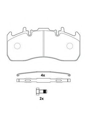 JURID 2917309560 Тормозные колодки для VOLVO FL II (Вольво Фл 2) JURID 2917309560 Тормозные колодки для VOLVO FL II (Вольво Фл 2)