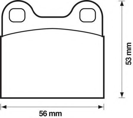 JURID 571205J Тормозные колодки для VOLKSWAGEN (Фольксваген) JURID 571205J Тормозные колодки для VOLKSWAGEN (Фольксваген)