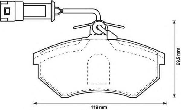JURID 571356J Тормозные колодки для AUDI 90 (Ауди 90) JURID 571356J Тормозные колодки для AUDI 90 (Ауди 90)