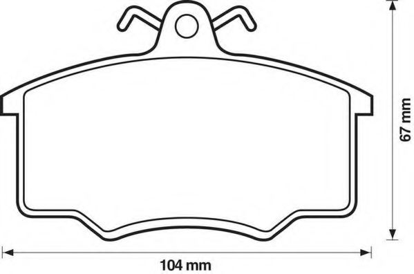 JURID 571375J Тормозные колодки для AUDI 80 (Ауди 80) JURID 571375J Тормозные колодки для AUDI 80 (Ауди 80)