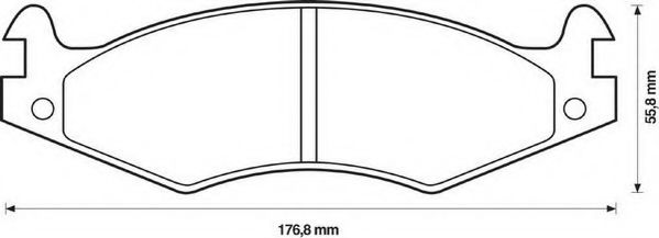 JURID 571424J Тормозные колодки для JEEP CHEROKEE (Джип Чироки) JURID 571424J Тормозные колодки для JEEP CHEROKEE (Джип Чироки)