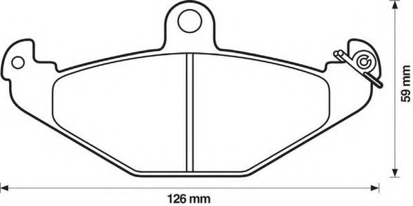 JURID 571425J Тормозные колодки для RENAULT SAFRANE (Рено Сафранэ) JURID 571425J Тормозные колодки для RENAULT SAFRANE (Рено Сафранэ)