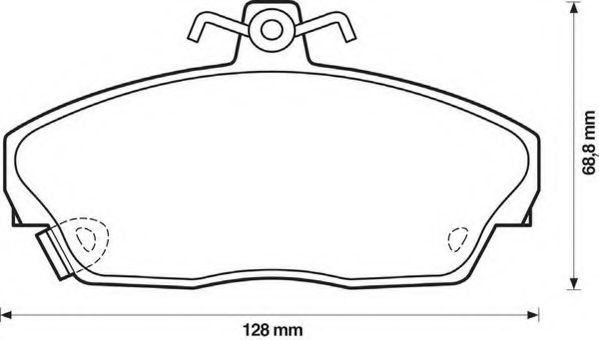 JURID 571438J Тормозные колодки для ROVER 400 (Ровер 400) JURID 571438J Тормозные колодки для ROVER 400 (Ровер 400)