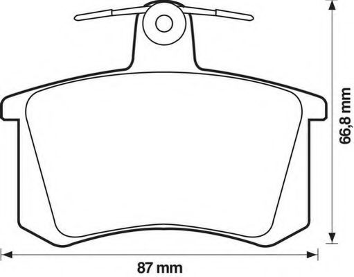 JURID 571462J Тормозные колодки для AUDI 90 (Ауди 90) JURID 571462J Тормозные колодки для AUDI 90 (Ауди 90)