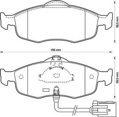 JURID 571522J Тормозные колодки для FORD MONDEO (Форд Мондэо) JURID 571522J Тормозные колодки для FORD MONDEO (Форд Мондэо)