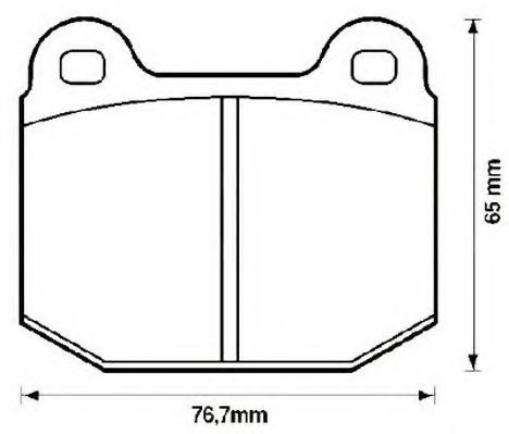 JURID 571543J Тормозные колодки для OPEL ASCONA B (Опель Асcона б) JURID 571543J Тормозные колодки для OPEL ASCONA B (Опель Асcона б)