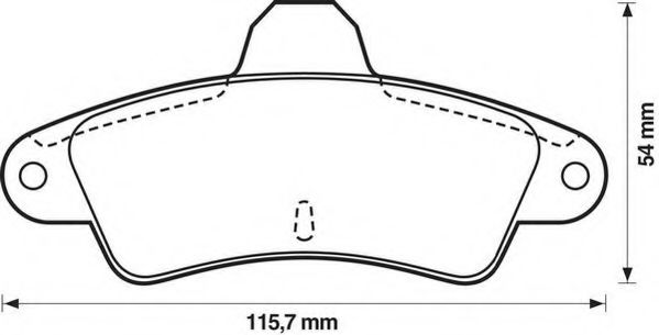 JURID 571754J Тормозные колодки для FORD MONDEO (Форд Мондэо) JURID 571754J Тормозные колодки для FORD MONDEO (Форд Мондэо)
