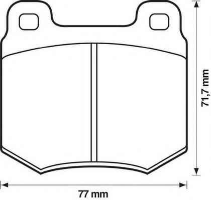 JURID 571805J Тормозные колодки для AUDI 100 (Ауди 100) JURID 571805J Тормозные колодки для AUDI 100 (Ауди 100)