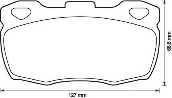 JURID 571827J Тормозные колодки для LAND ROVER DEFENDER (Ленд ровер/лэнд ровер Дэфэндэр) JURID 571827J Тормозные колодки для LAND ROVER DEFENDER (Ленд ровер/лэнд ровер Дэфэндэр)