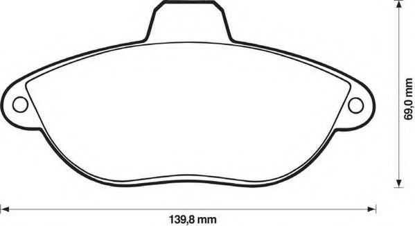 JURID 571843J Тормозные колодки для CITROËN DISPATCH (CитроËн Диспатч) JURID 571843J Тормозные колодки для CITROËN DISPATCH (CитроËн Диспатч)