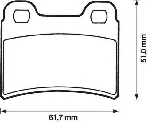 JURID 571850J Тормозные колодки для KIA MENTOR (Киа Мэнтор) JURID 571850J Тормозные колодки для KIA MENTOR (Киа Мэнтор)