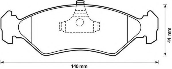 JURID 571913J Тормозные колодки для MAZDA SOHO III (Мазда Сохо 3) JURID 571913J Тормозные колодки для MAZDA SOHO III (Мазда Сохо 3)