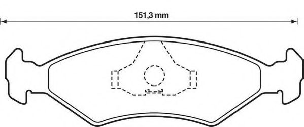 JURID 571914J Тормозные колодки для MAZDA SOHO III (Мазда Сохо 3) JURID 571914J Тормозные колодки для MAZDA SOHO III (Мазда Сохо 3)